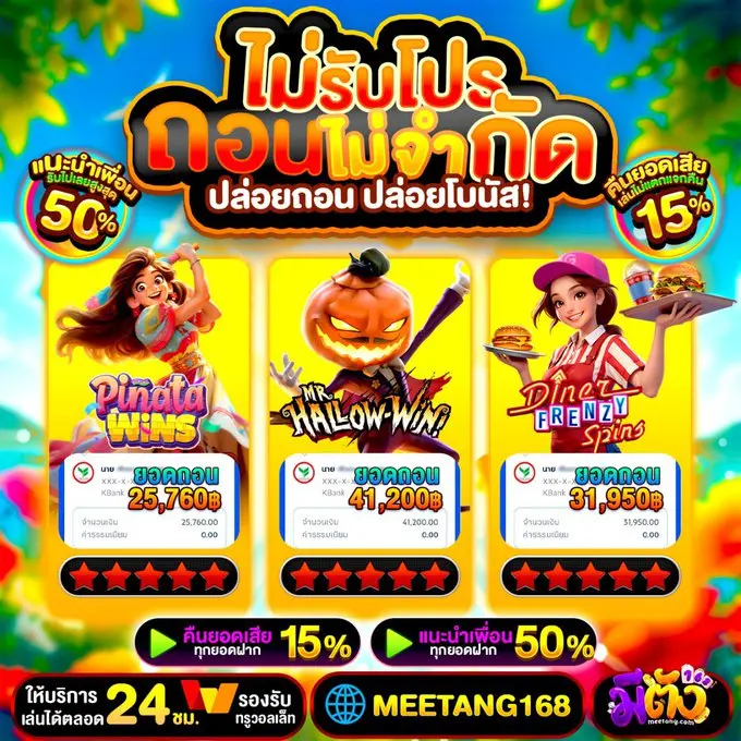 โปรโมชั่น MEETANG168 สิทธิพิเศษสำหรับสมาชิกทุกคน 6